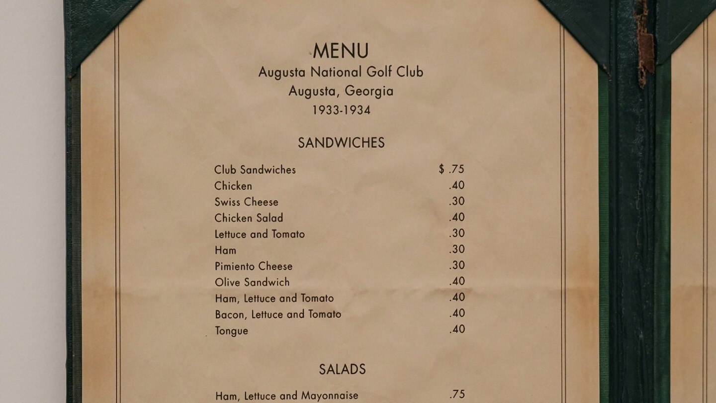 the-first-menu-for-augusta-national-golf-club-is-seen-during-the