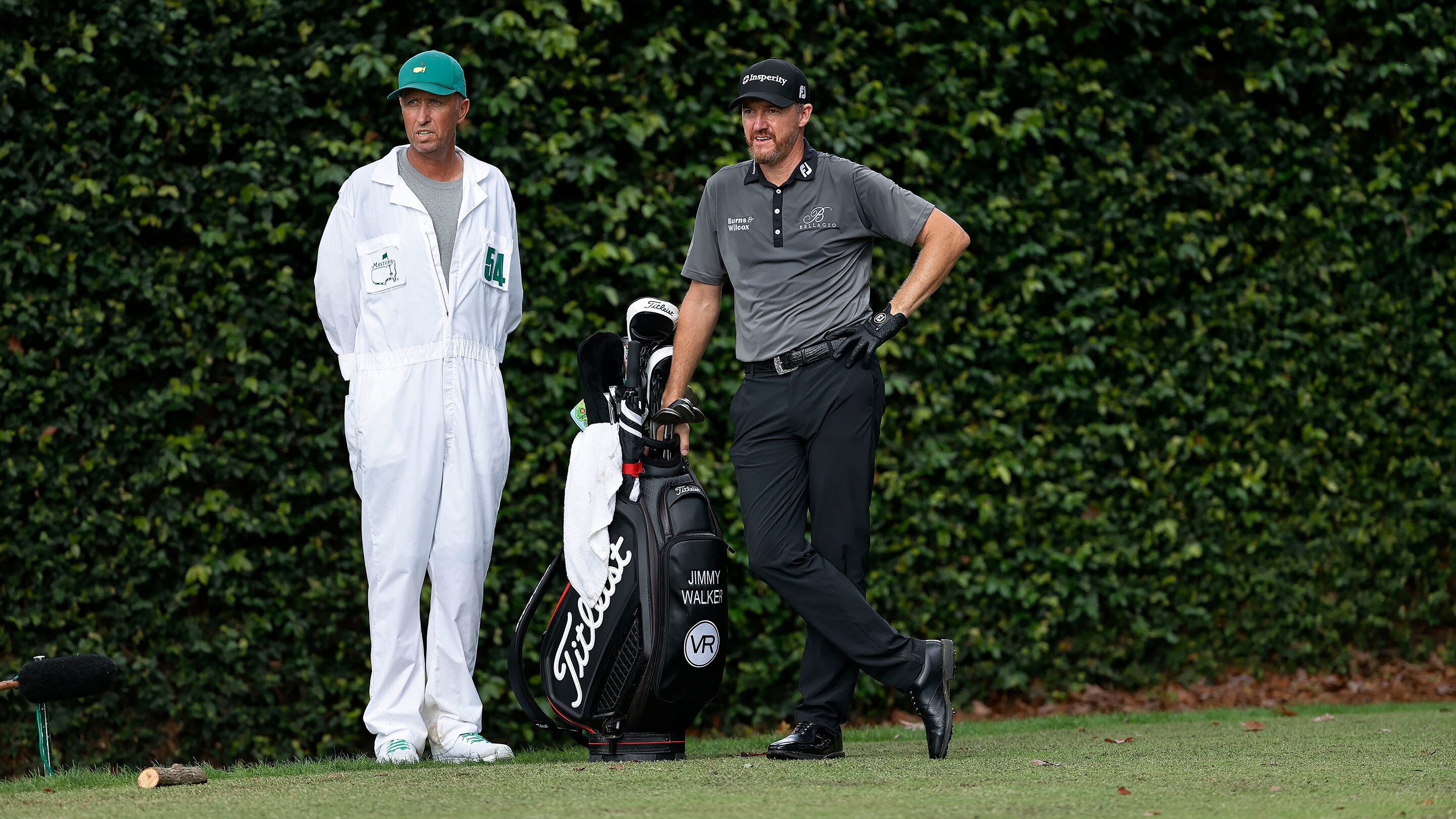 Jimmy Walker and caddie Jim Mackay on the No. 2 hole during Round 1 of ...