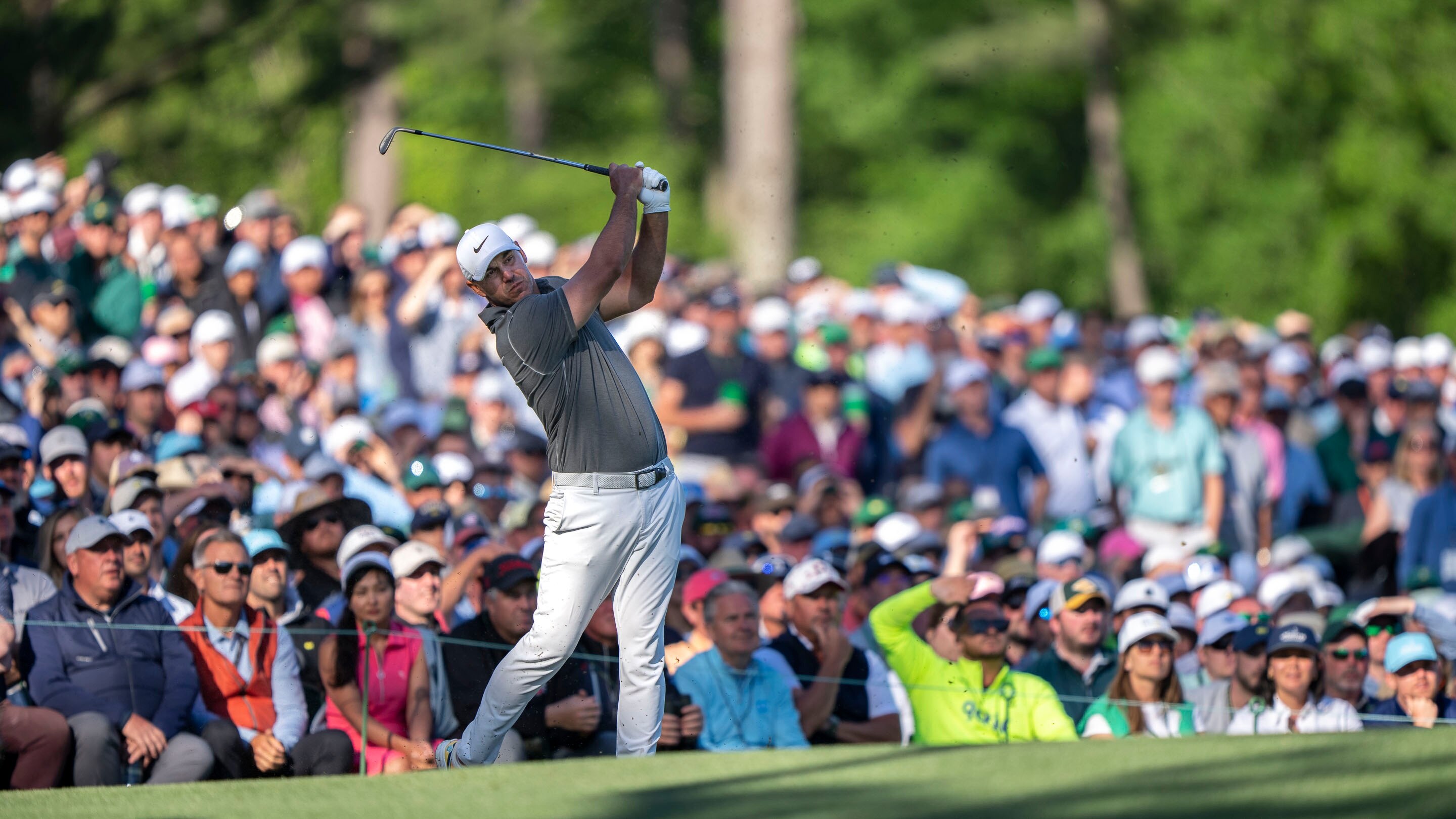 Brooks Koepka Plays From The No 12 Tee During The Final Round Of The 